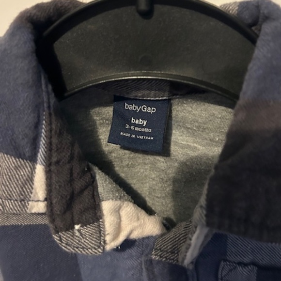 Baby Gap 3-6 month checkered boiler jumpsuit - Picture 5 of 5